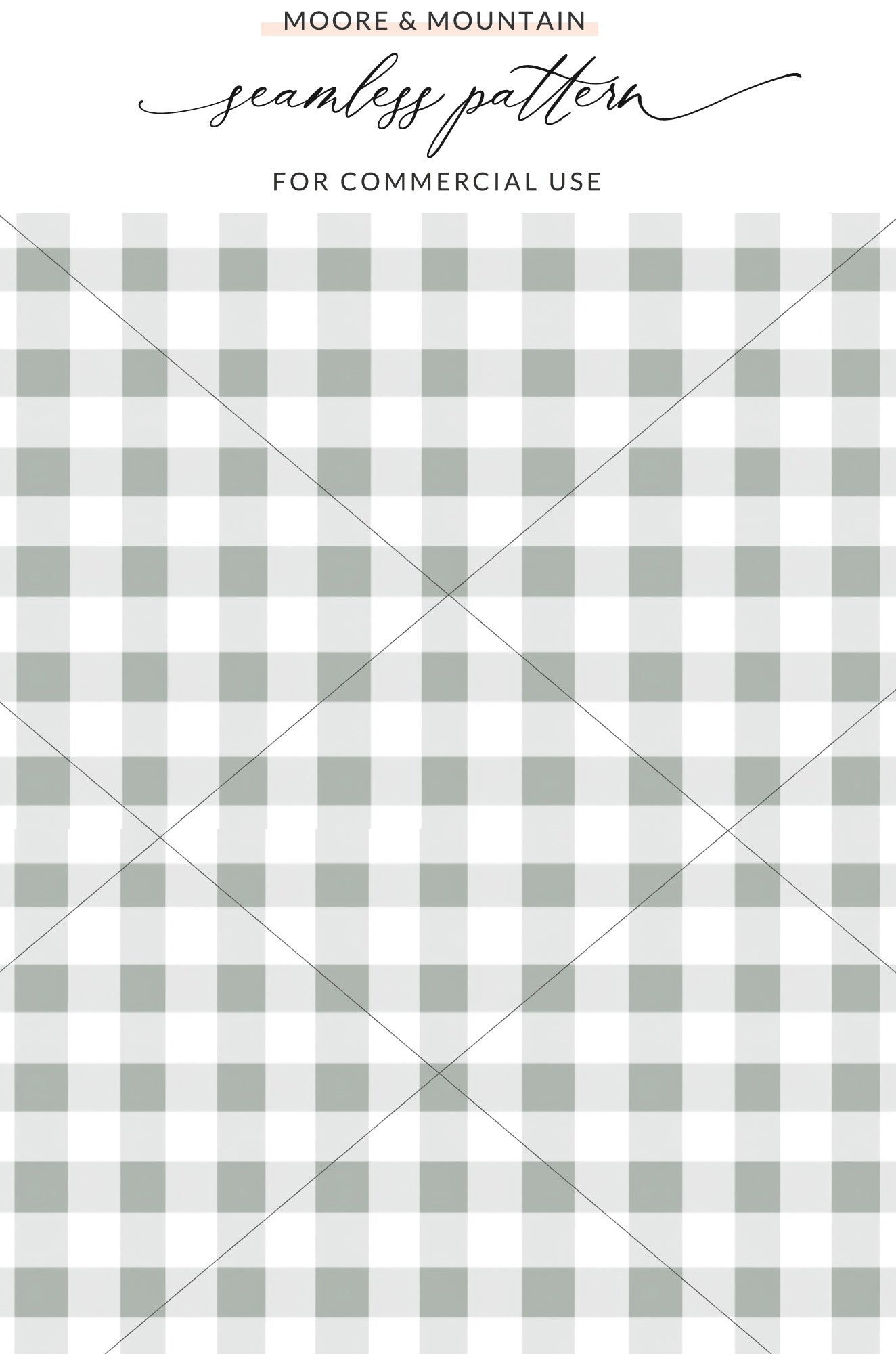 Moore & Mountain Seamless Pattern For Commercial Use