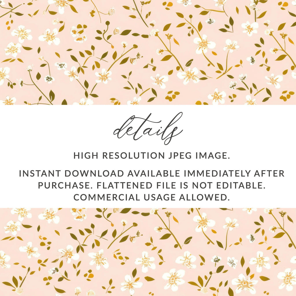 High Resolution Floral Pattern Instant Download Product