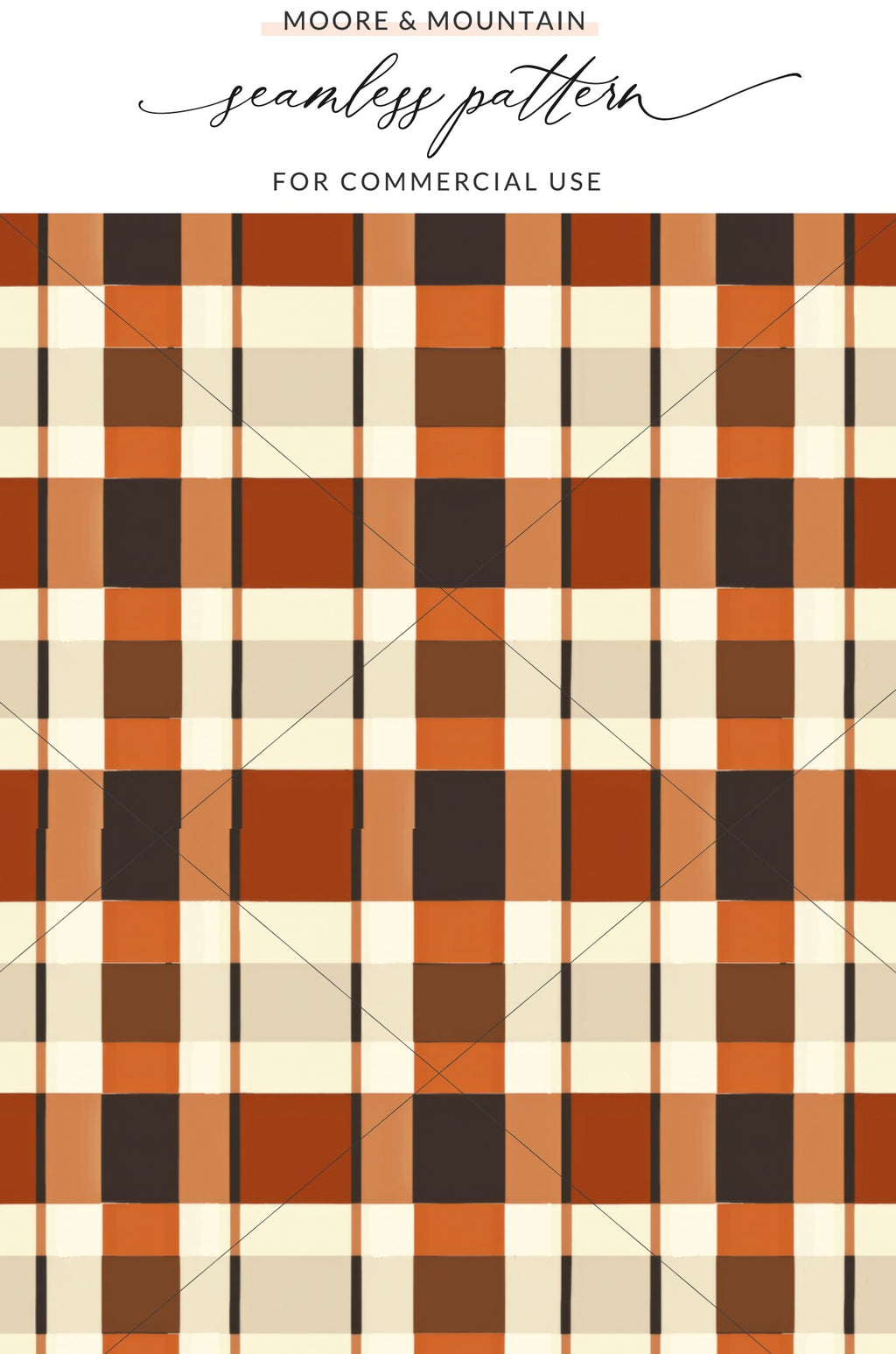 Moore & Mountain Seamless Pattern for Commercial Use