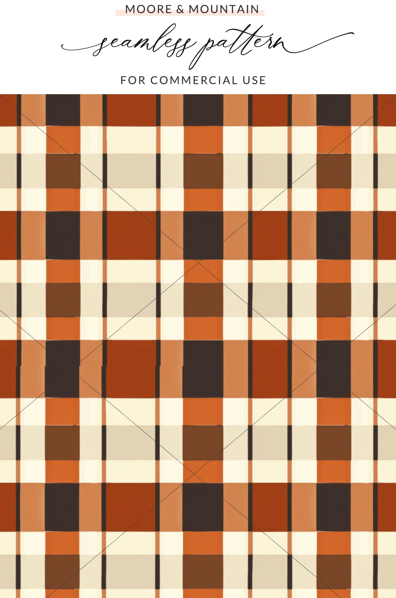 Moore & Mountain Seamless Pattern for Commercial Use