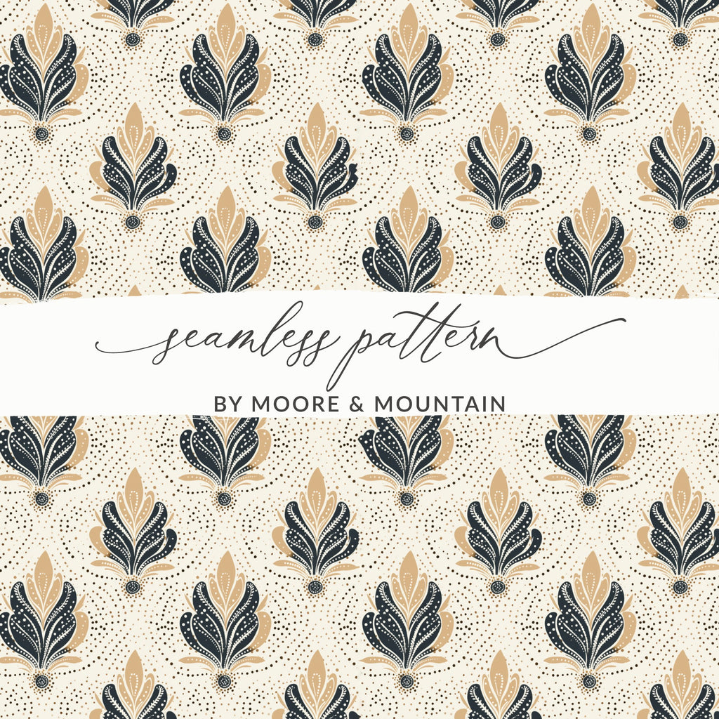 Elegant Seamless Pattern by Moore & Mountain Design
