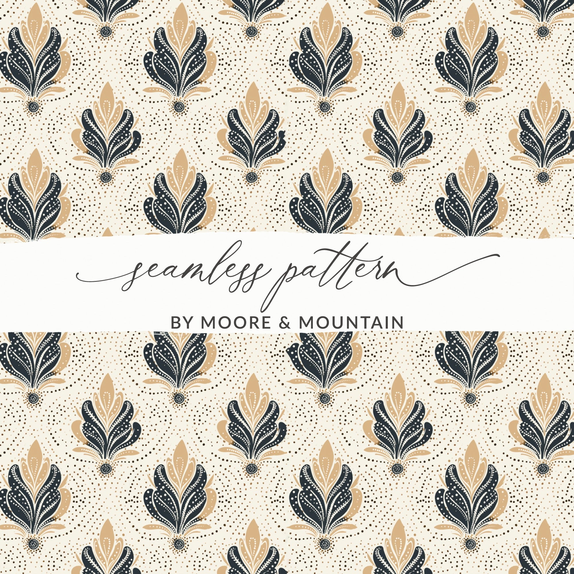 Elegant Seamless Pattern by Moore & Mountain Design