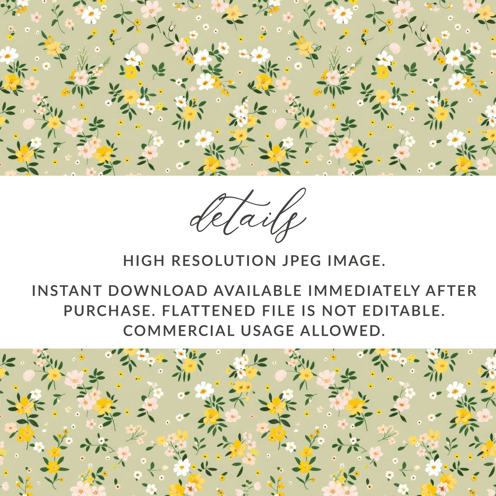 Beautiful Floral Pattern Digital Download File