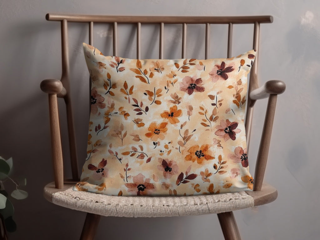 Beautiful Floral Pattern Decorative Throw Pillow