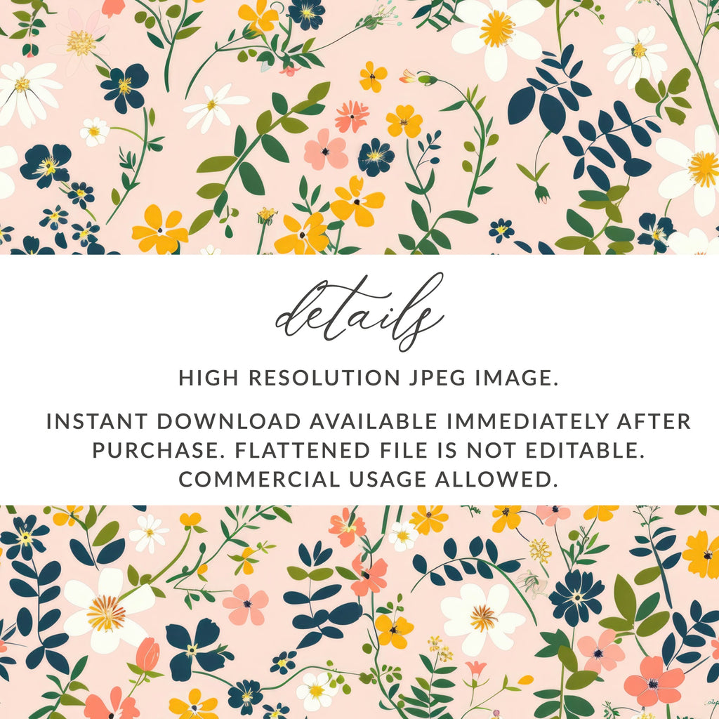 High Resolution Floral Pattern Instant Download Image
