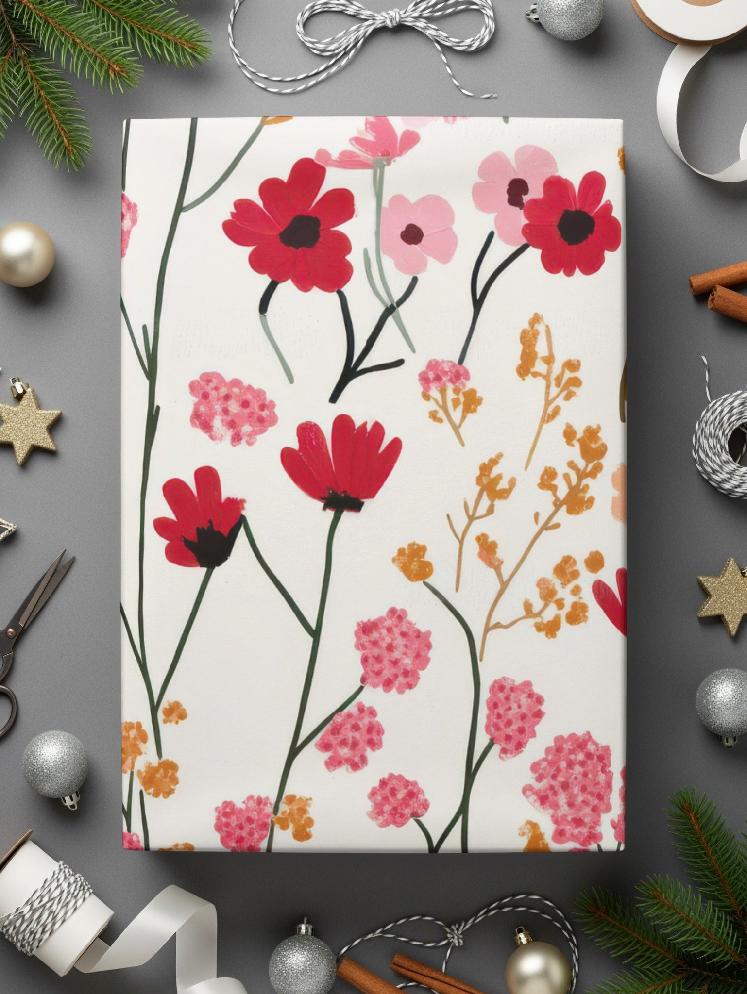 Floral Gift Wrapping Paper for a Festive Touch