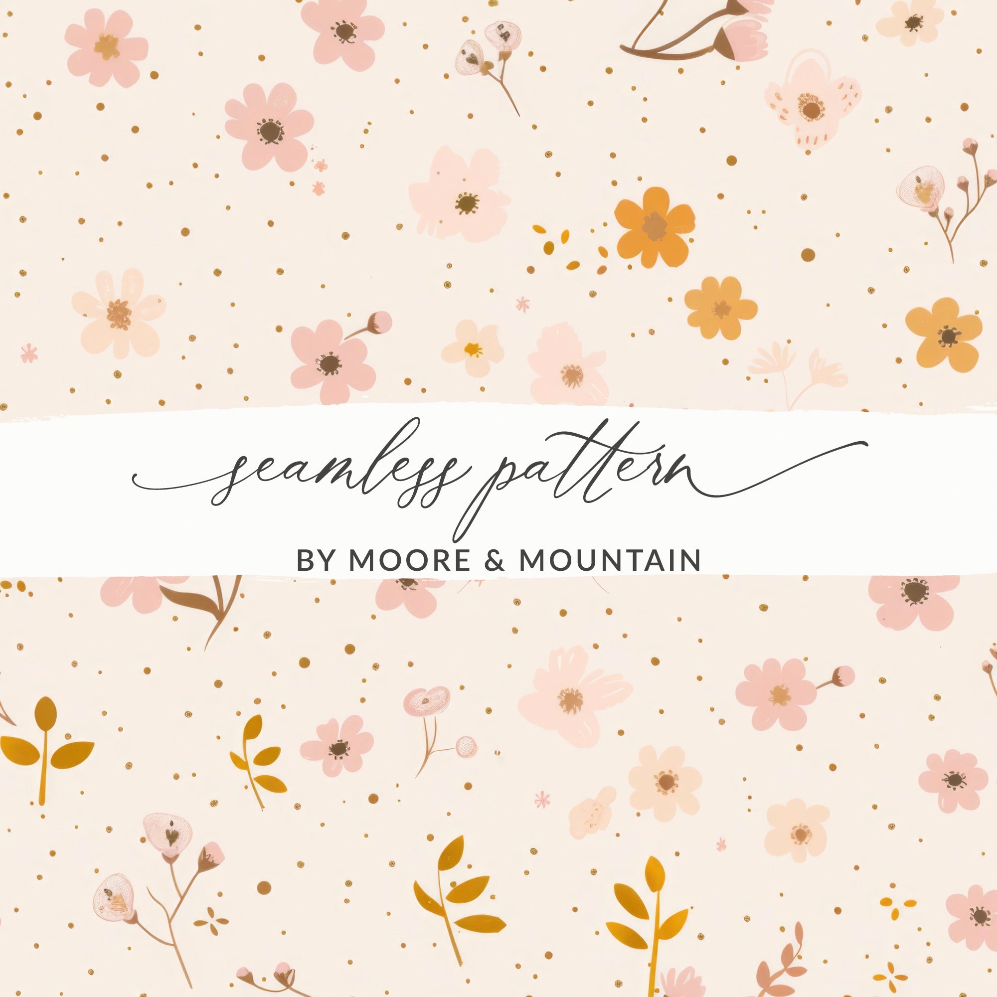 Floral Seamless Pattern by Moore and Mountain Product