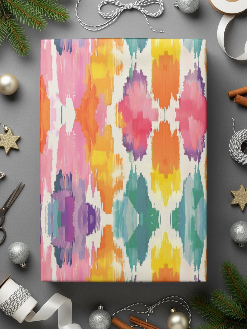 Colorful Abstract Pattern Design Wrapping Paper