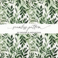 Seamless Leafy Green Pattern by Moore & Mountain