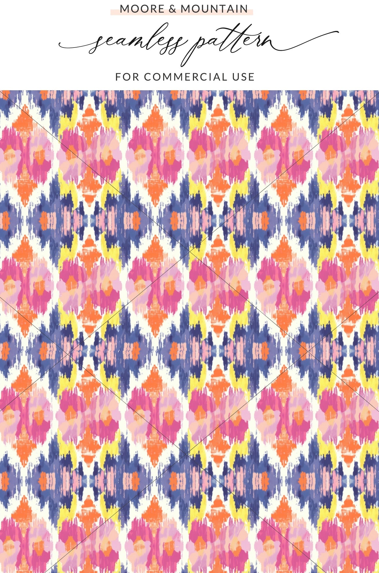Colorful Abstract Seamless Pattern for Commercial Use
