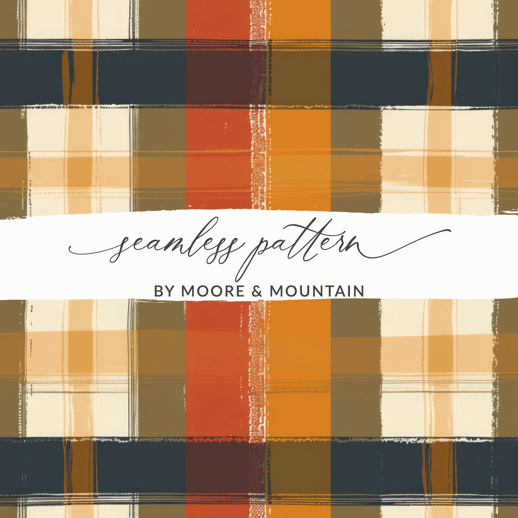 Multi-Colored Plaid Seamless Pattern Design for Products