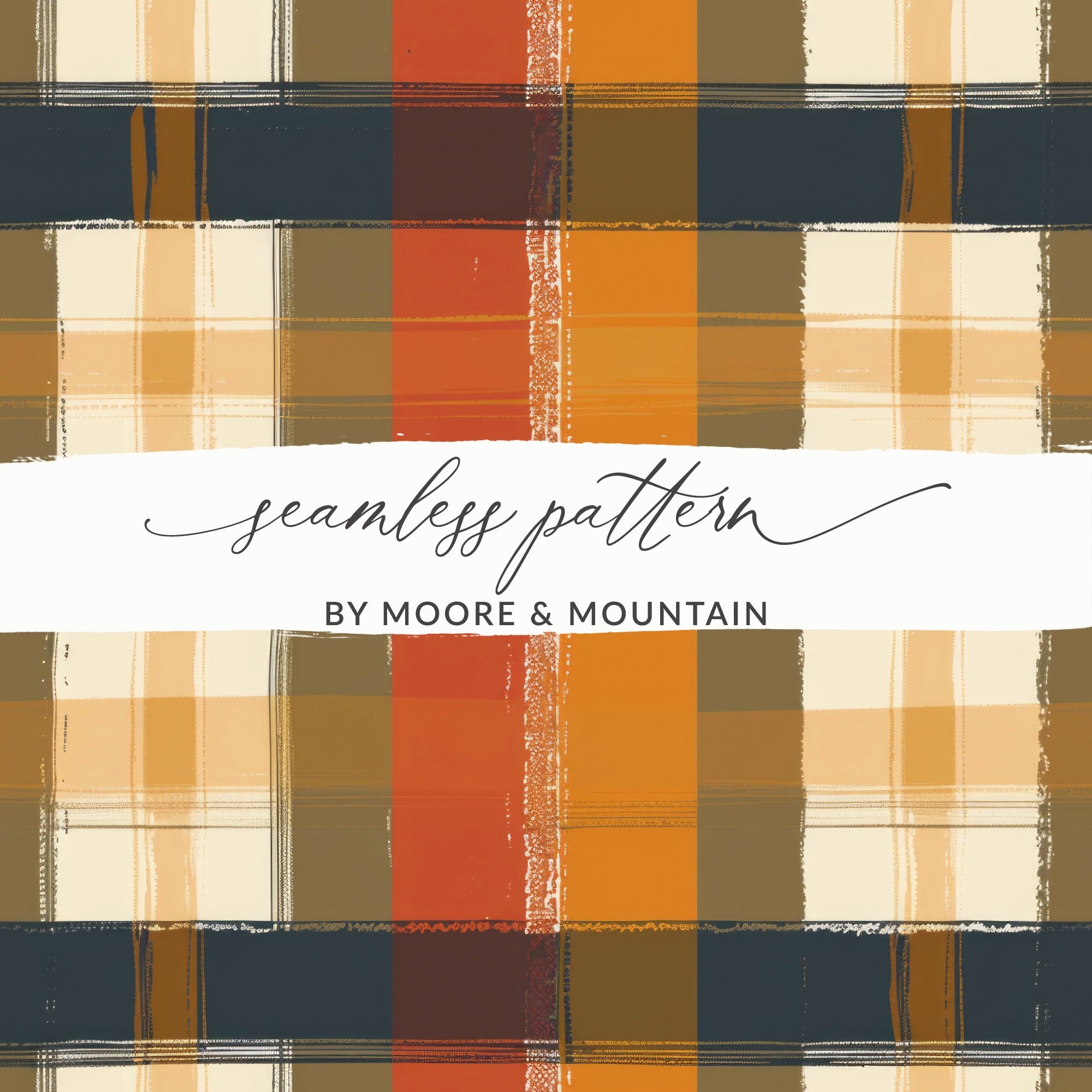Multi-Colored Plaid Seamless Pattern Design for Products