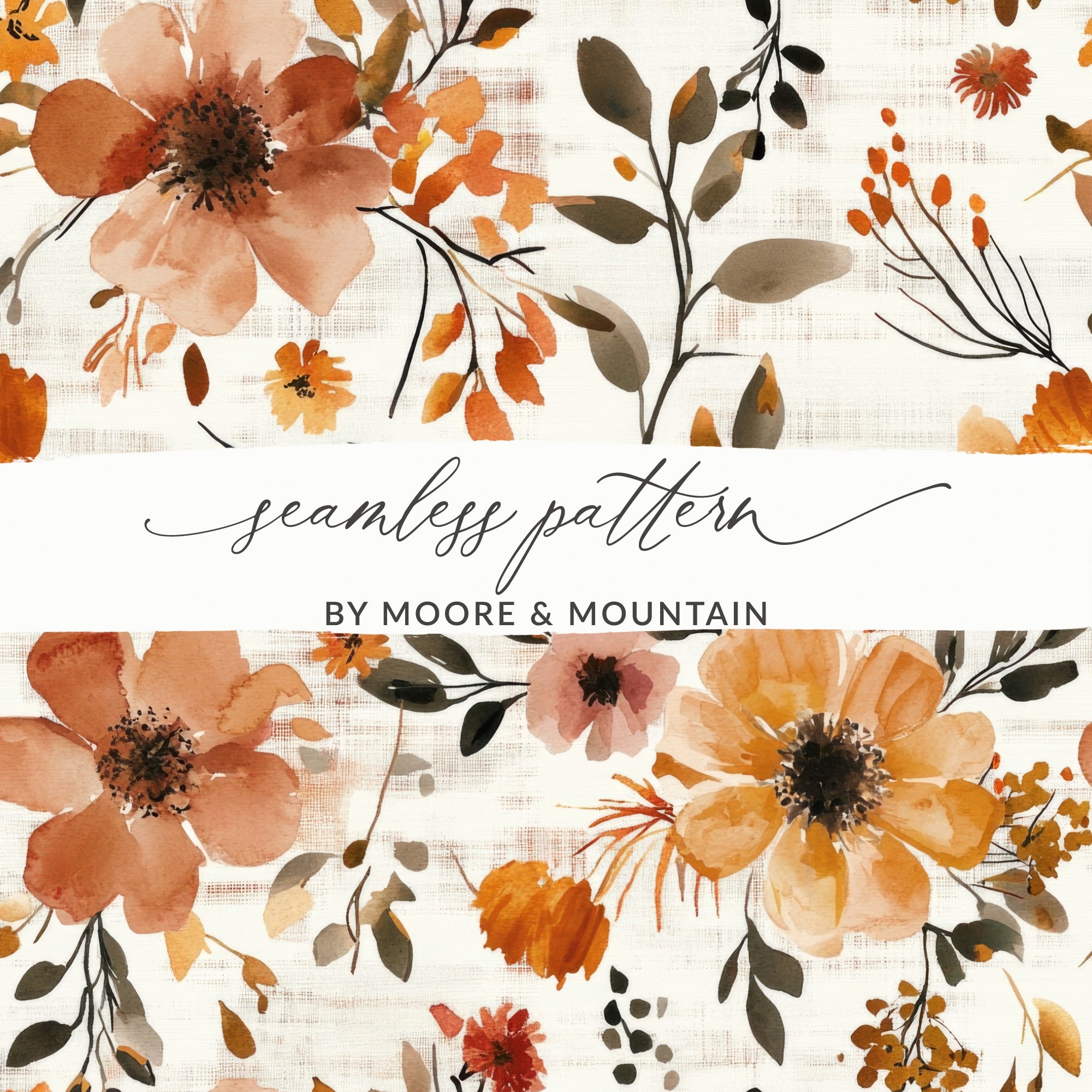 Seamless Floral Pattern by Moore & Mountain Design