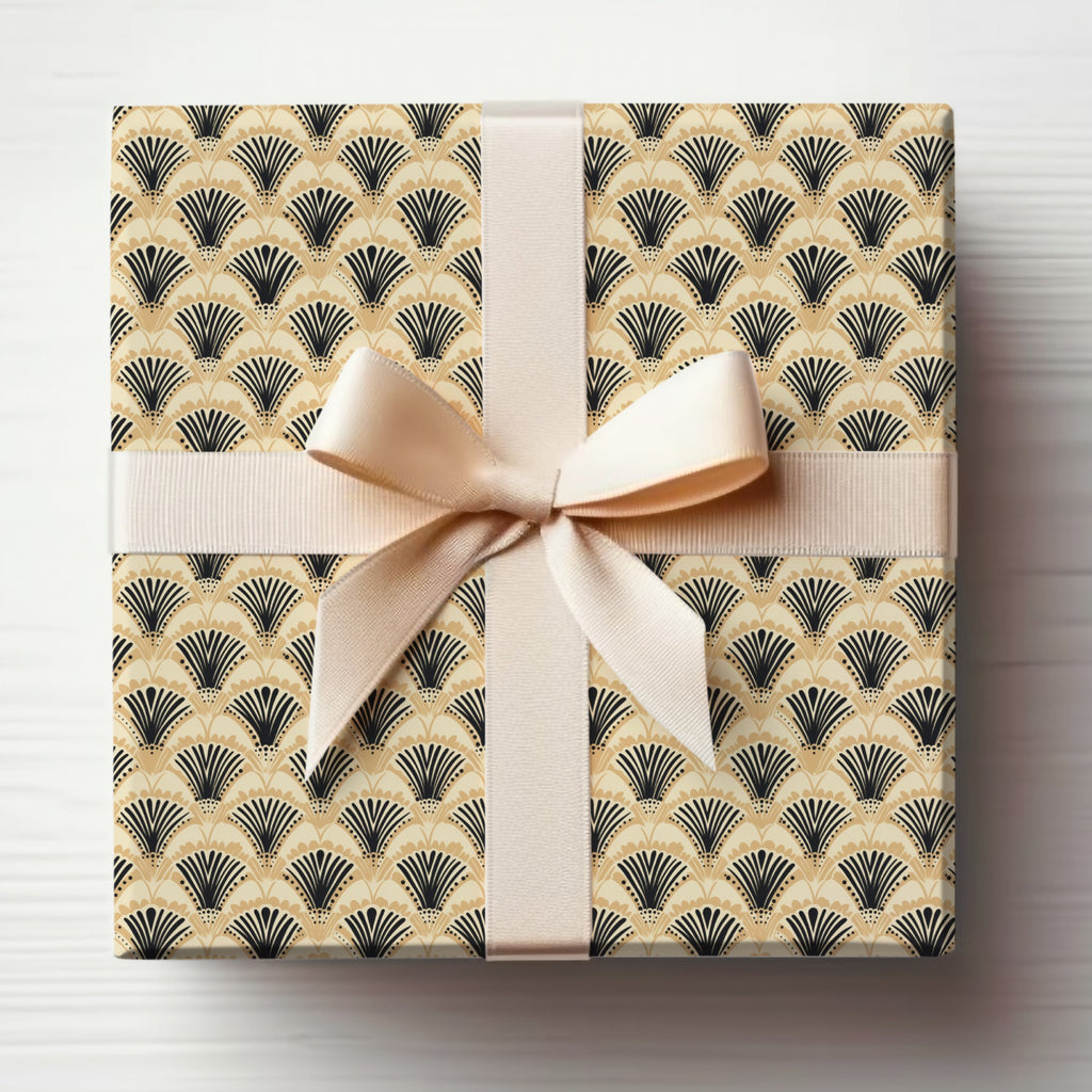 Elegant Wrapped Gift Box with Decorative Ribbon