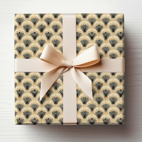 Elegant Wrapped Gift Box with Decorative Ribbon