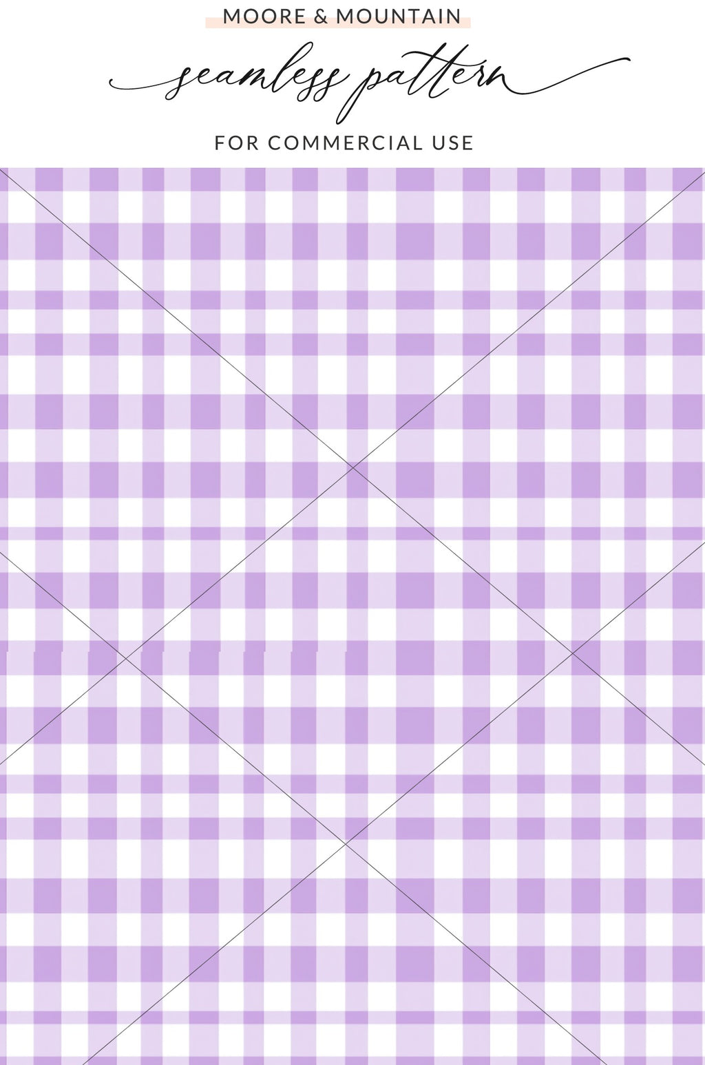 Purple Gingham Seamless Pattern For Commercial Use