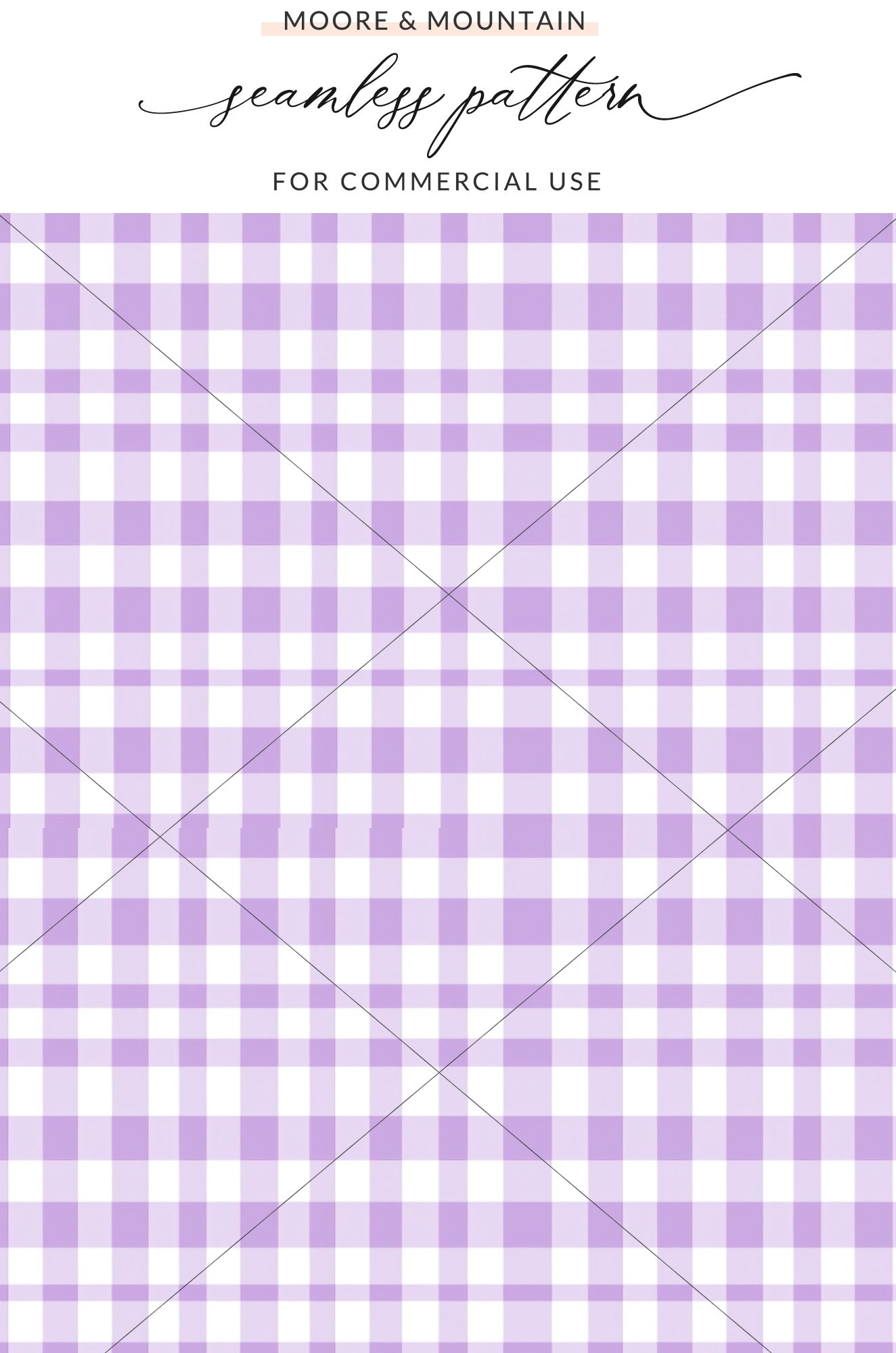 Purple Gingham Seamless Pattern For Commercial Use