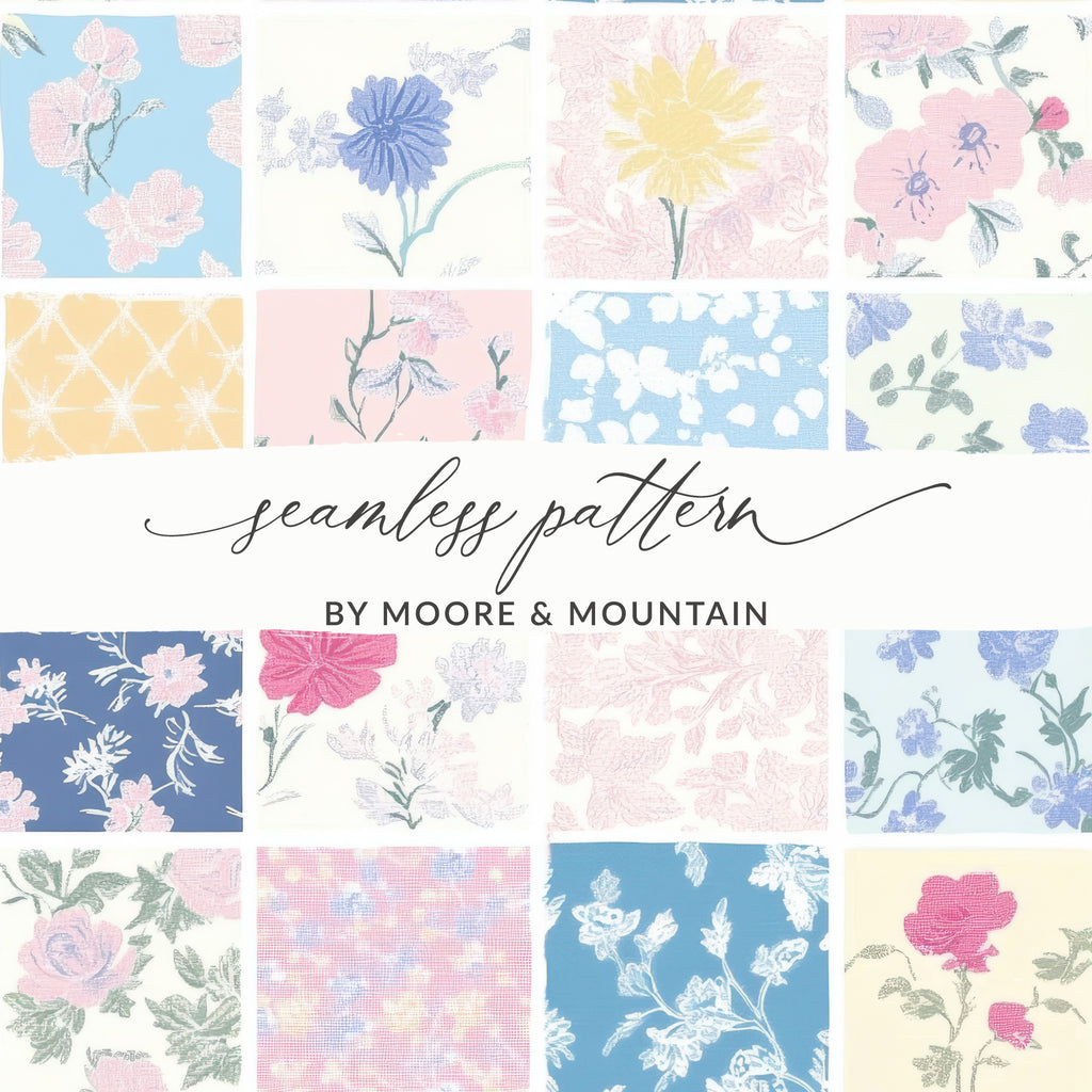 Vibrant Floral and Botanical Seamless Pattern Collection