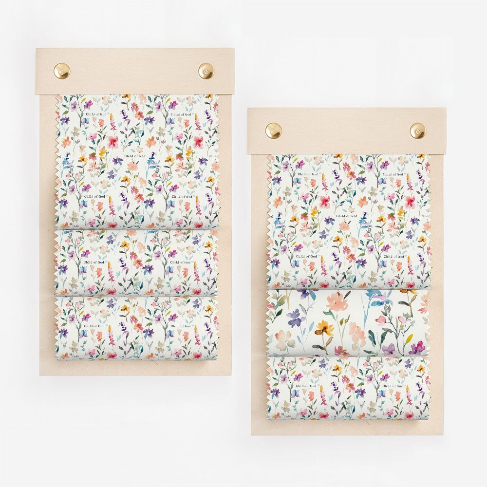 Child of God Floral Pattern Rolled Fabric Sheets