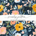 Colorful Artistic Floral Seamless Pattern by Moore & Mountain