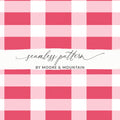 Pink Gingham Seamless Pattern by Moore & Mountain