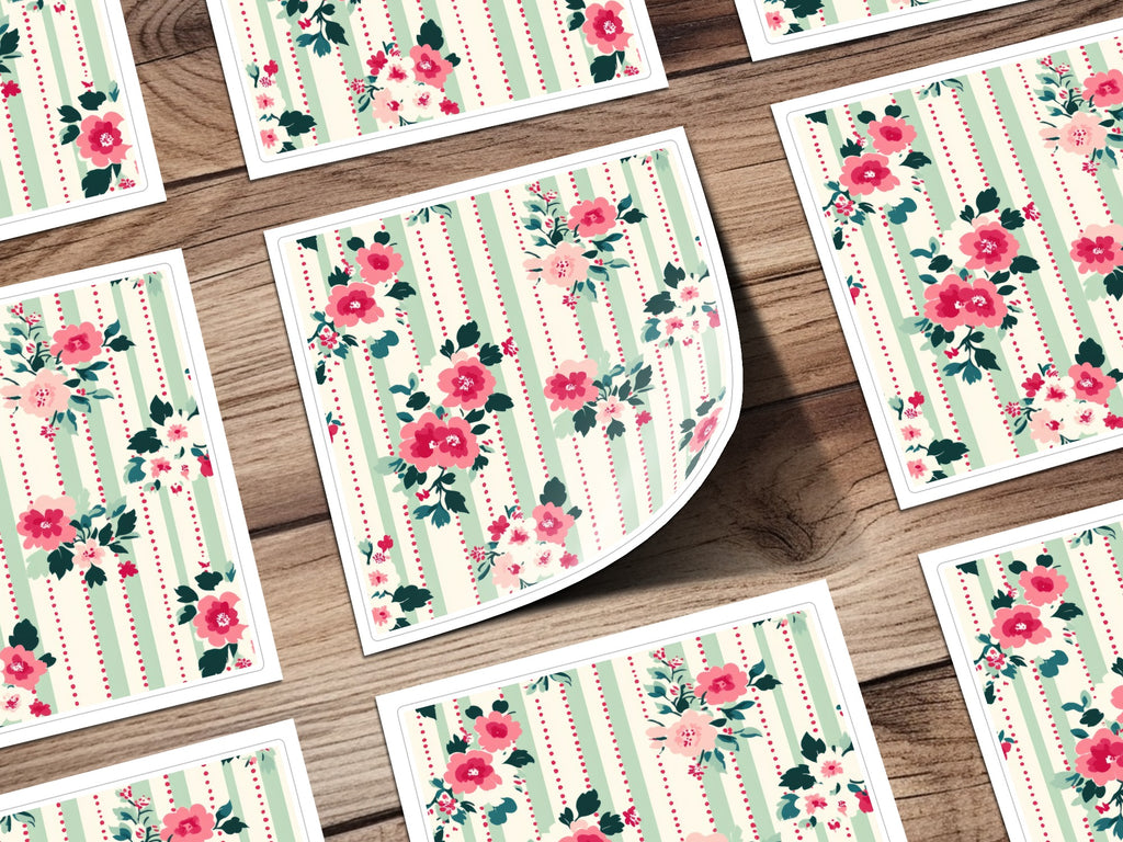 Vintage Floral Striped Pattern Decorative Product
