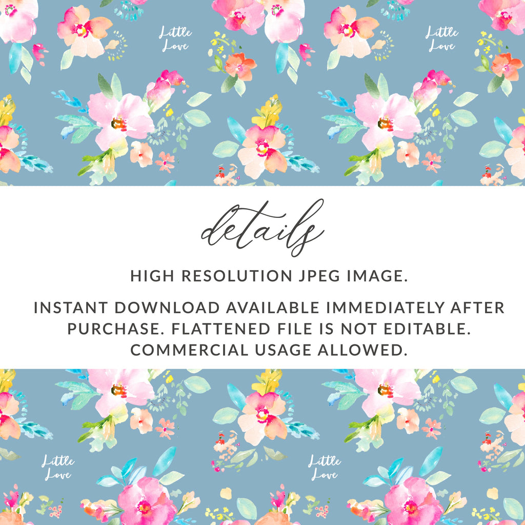 Floral High Resolution JPEG Instant Download Image