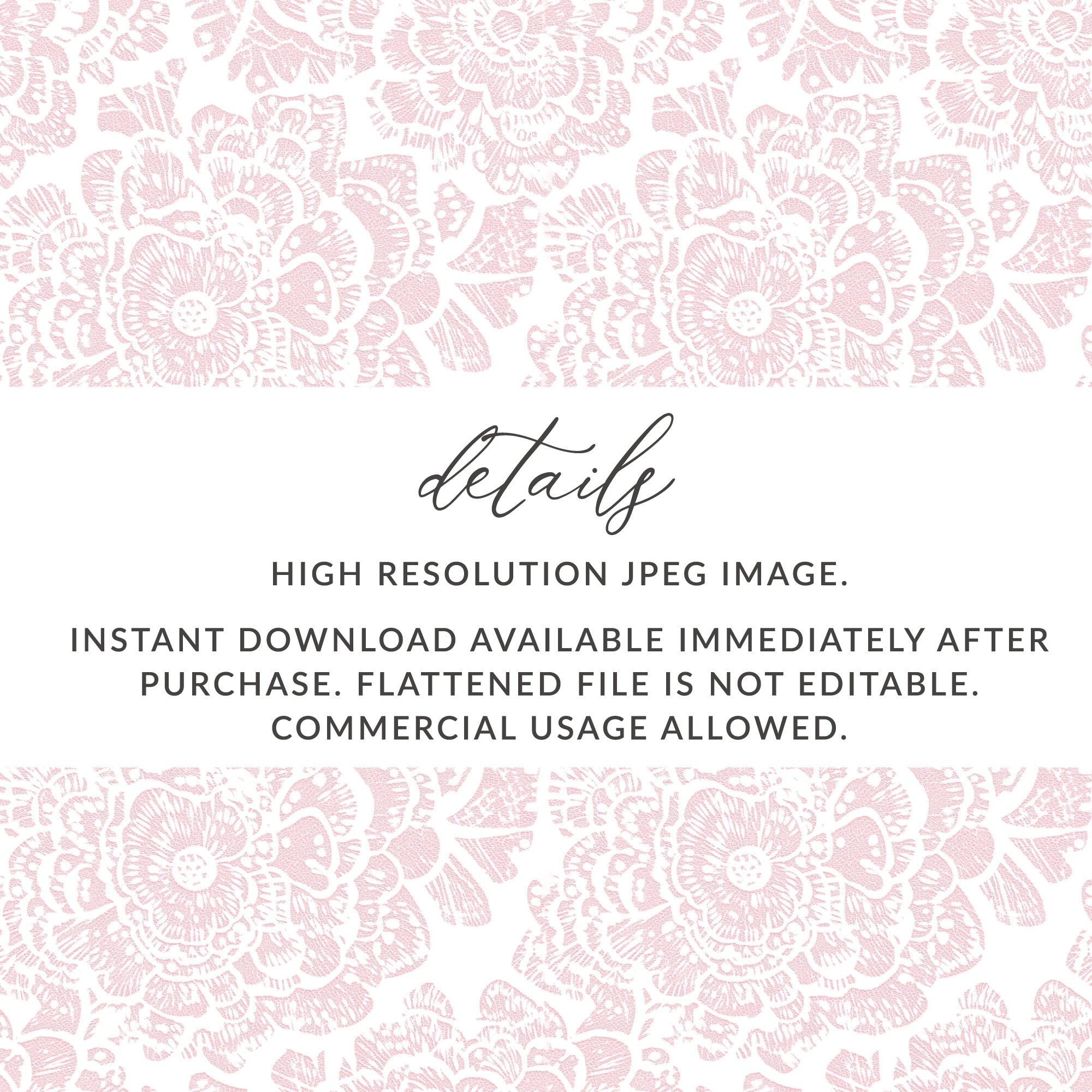 High Resolution Floral JPEG Image for Instant Download