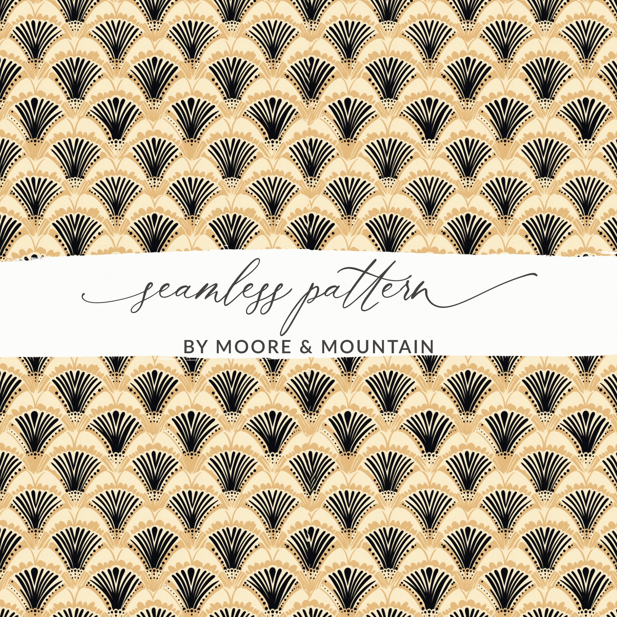 Moore & Mountain Seamless Pattern Product