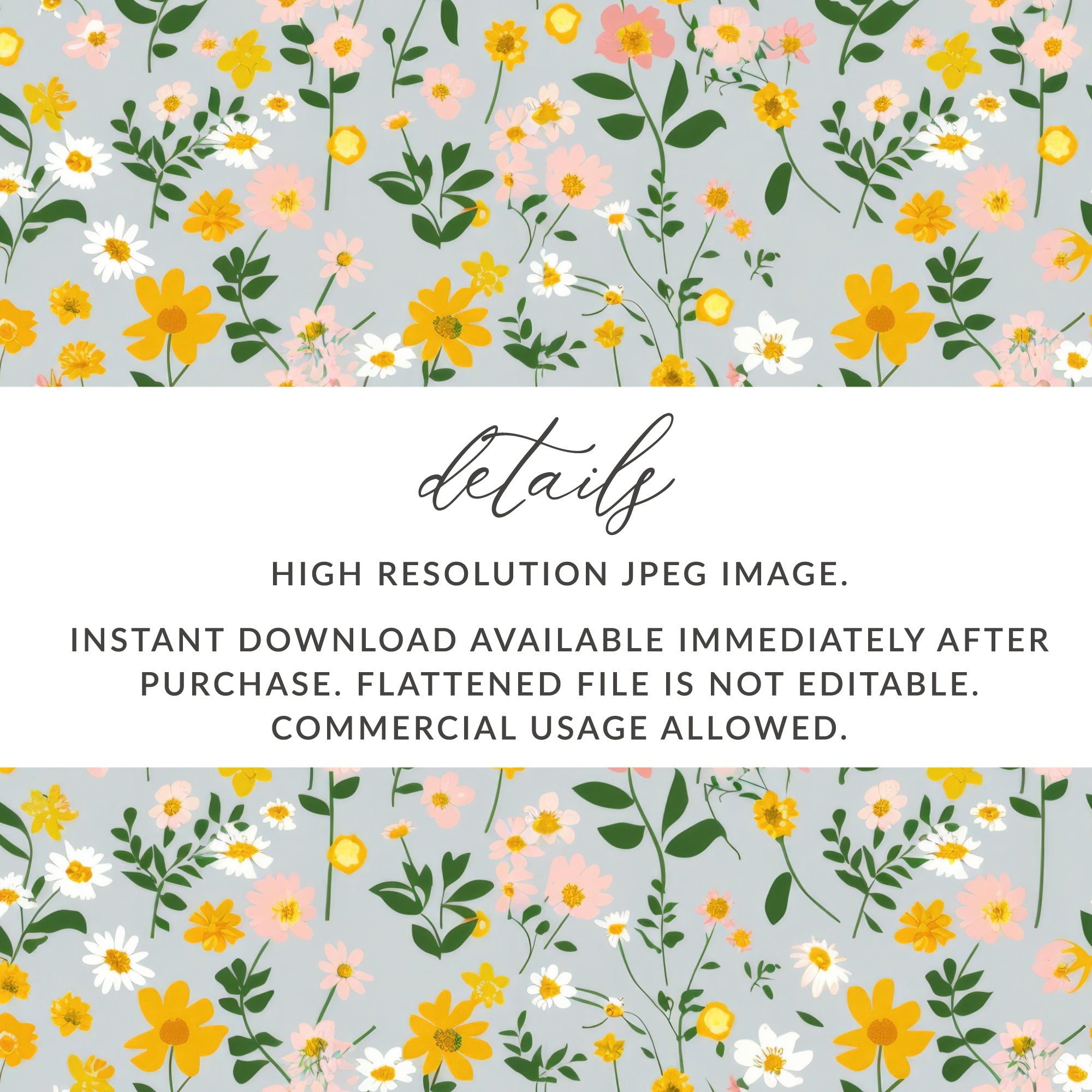 Downloadable High Resolution Floral Pattern Image