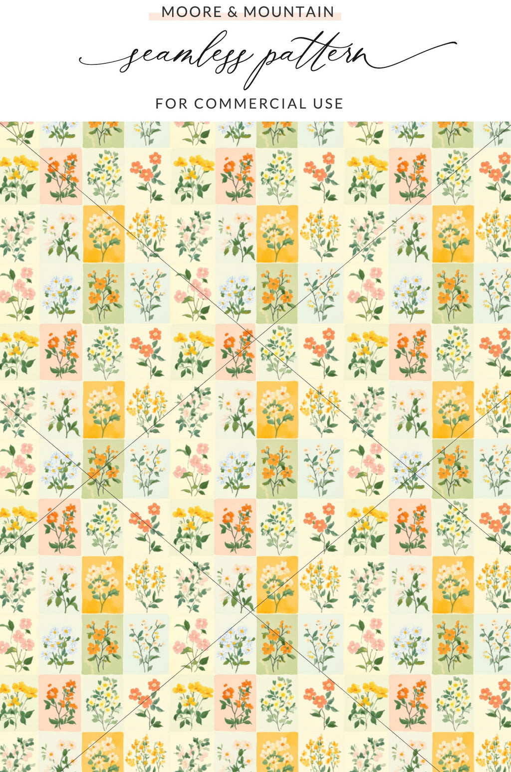 Seamless Floral Pattern for Commercial Use Pattern