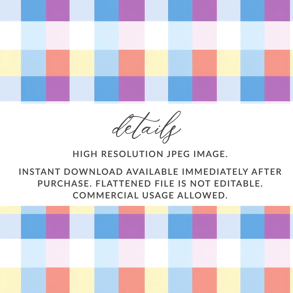 Colorful Plaid High Resolution JPEG Instant Download