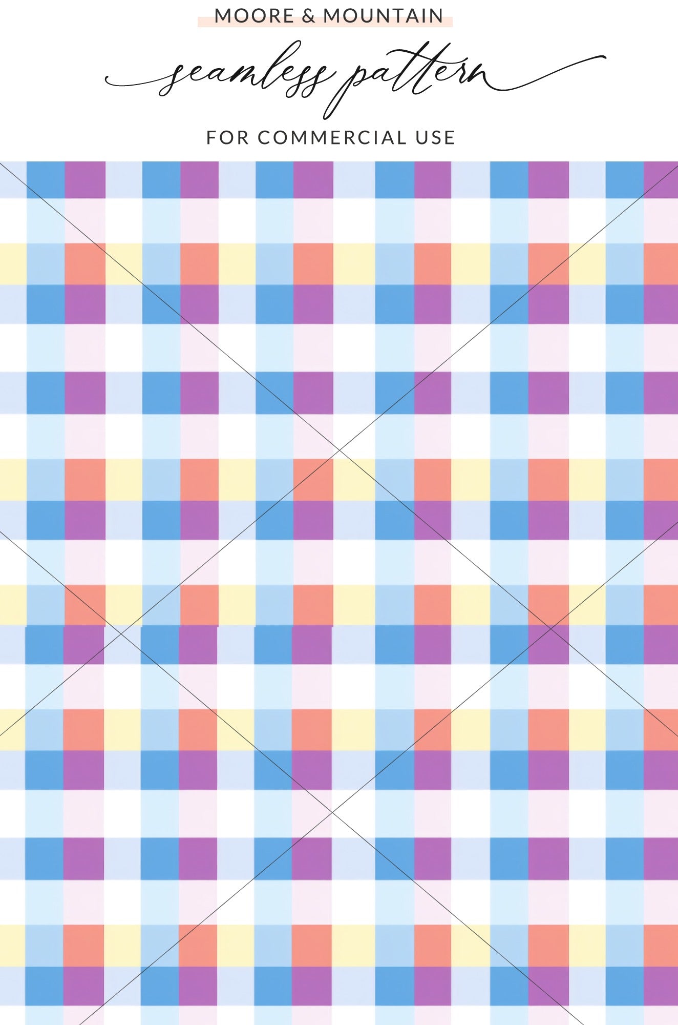 Colorful Plaid Seamless Pattern for Commercial Use