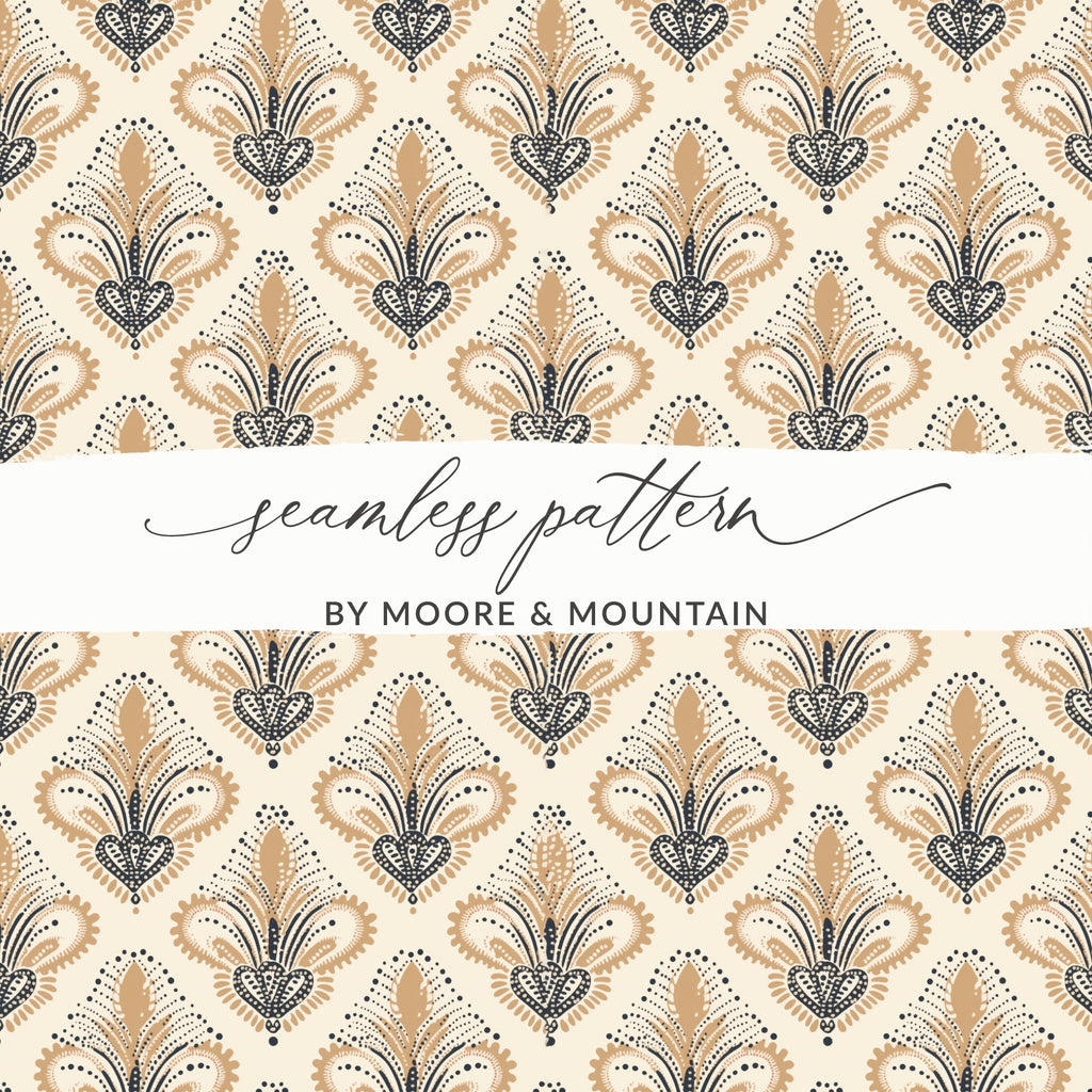 Elegant Seamless Pattern by Moore & Mountain Design