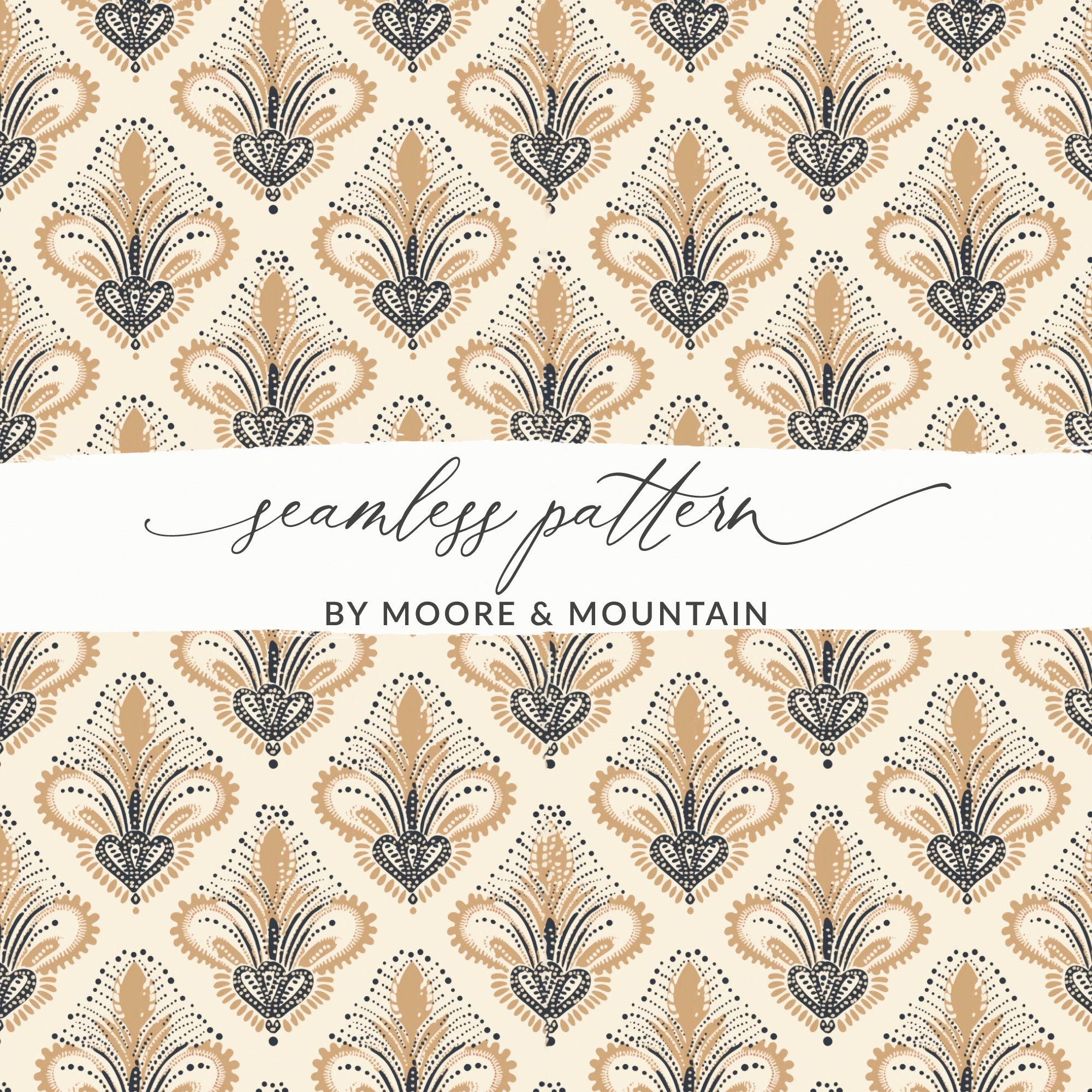 Elegant Seamless Pattern by Moore & Mountain Design