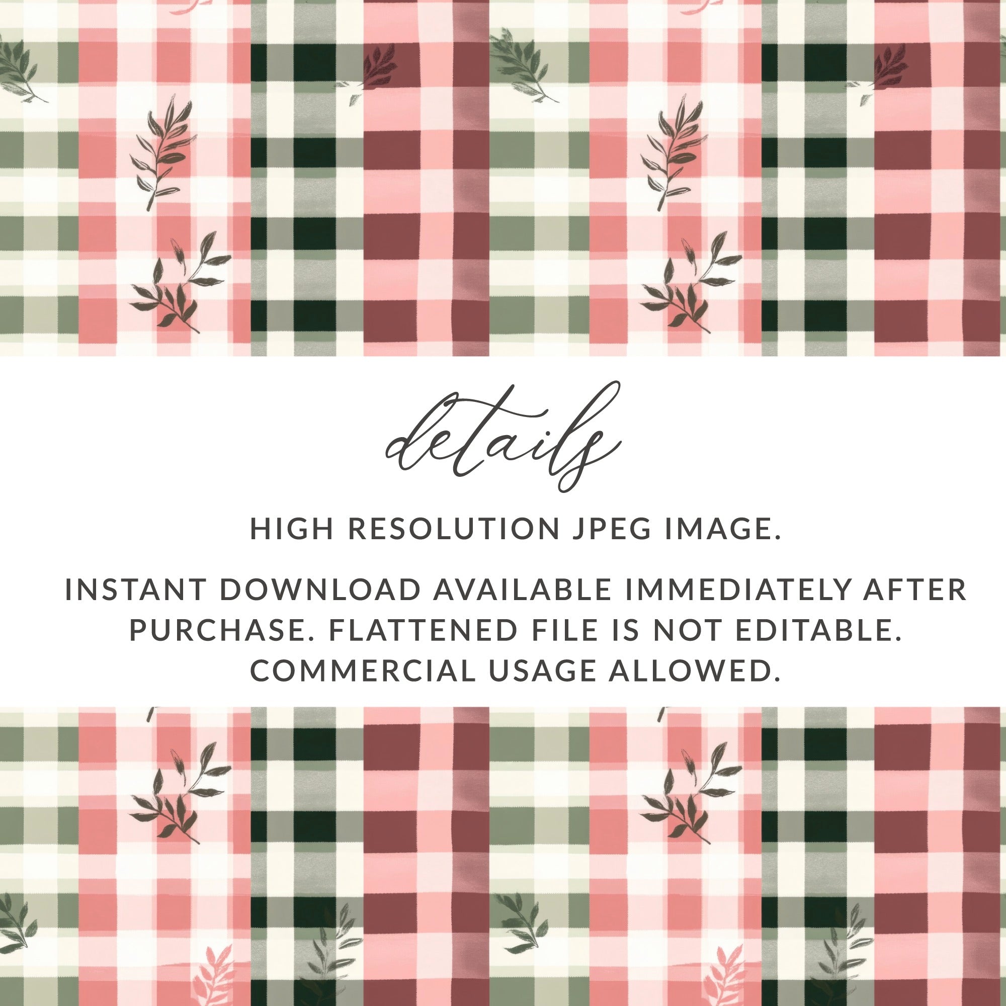 High Resolution Pink and Green Plaid JPEG Image