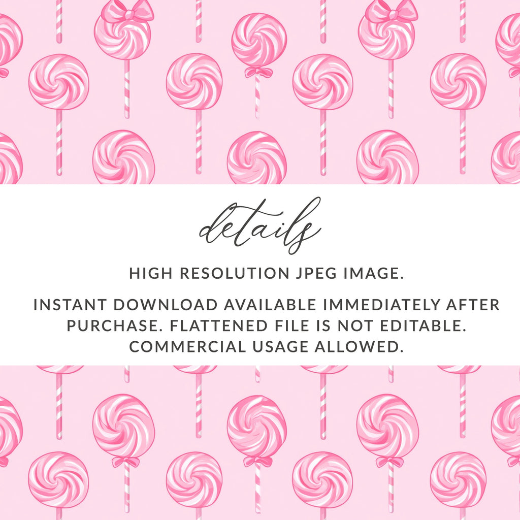 Pink Lollipop High Resolution JPEG Image for Instant Download