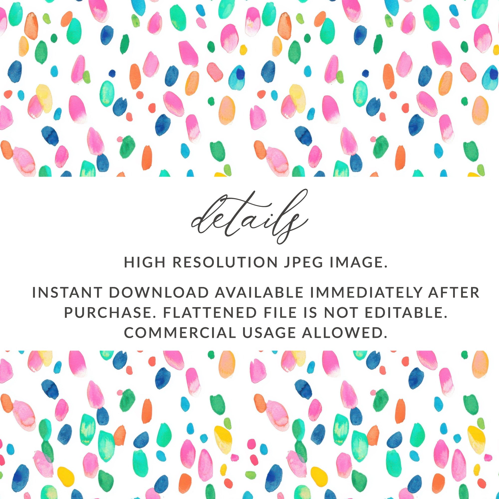 Colorful High Resolution JPEG Image Instant Download