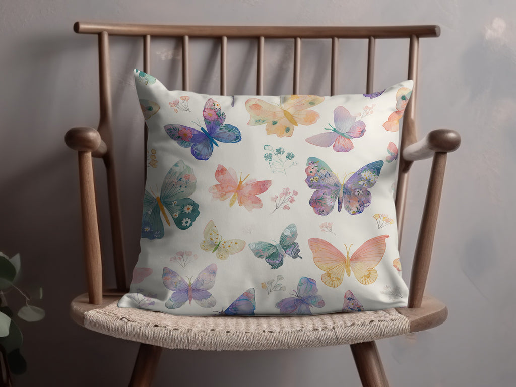 Colorful Butterfly Pattern Design Decorative Pillow