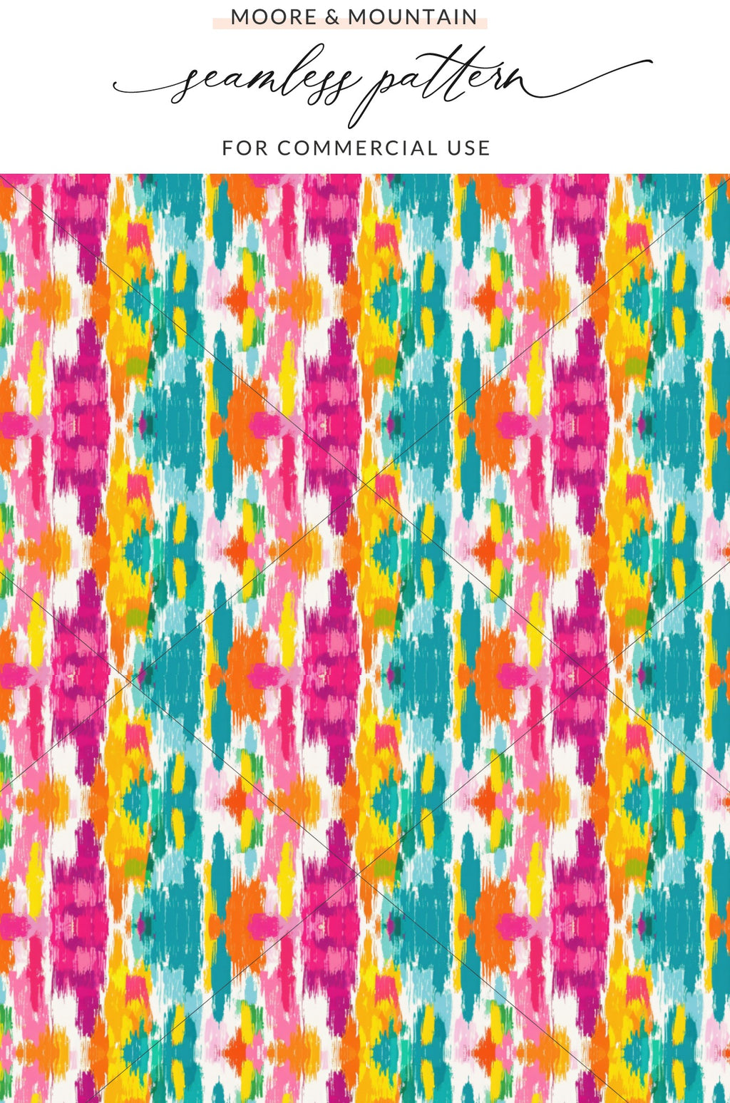 Vibrant Multicolor Abstract Seamless Pattern Design
