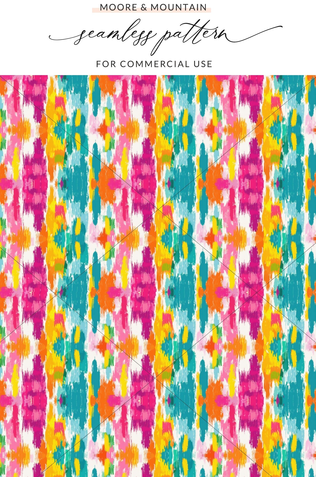 Vibrant Multicolor Abstract Seamless Pattern Design