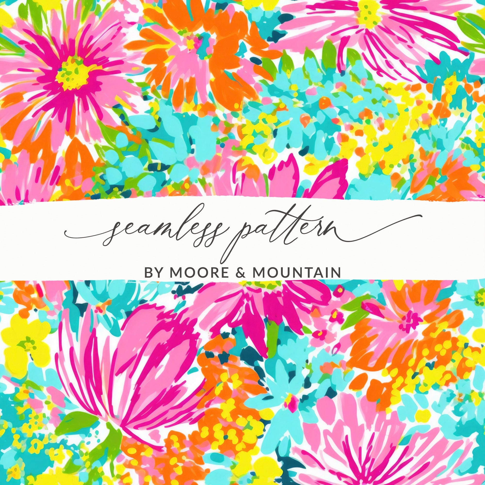 Seamless Floral Pattern by Moore and Mountain Design