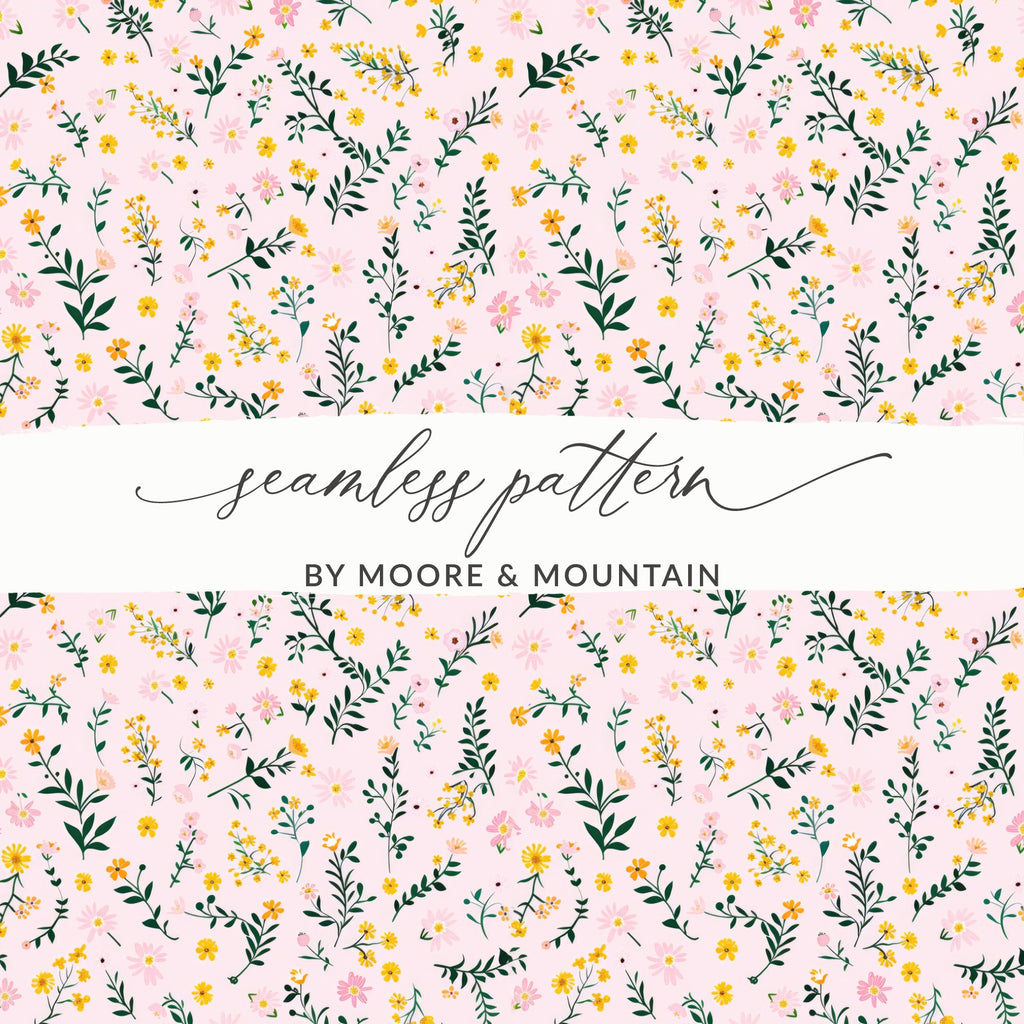 Floral Seamless Pattern by Moore and Mountain Design