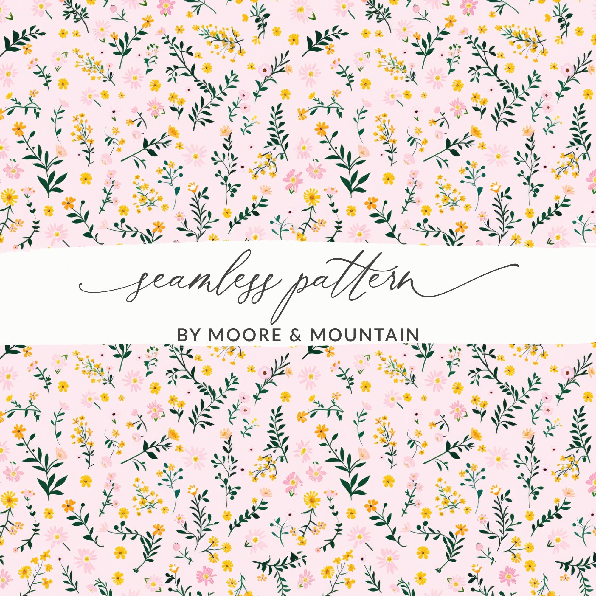 Floral Seamless Pattern by Moore and Mountain Design