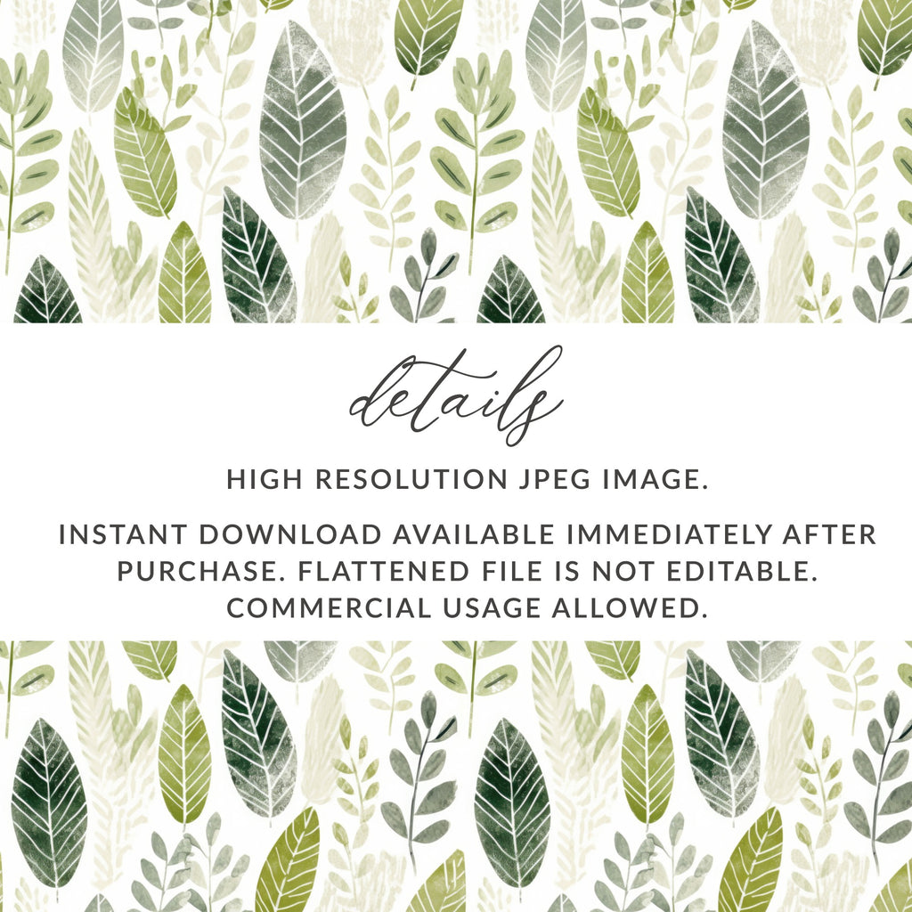 High Resolution Leaf Pattern Digital Download Image