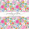 Colorful Flower Seamless Pattern by Moore & Mountain