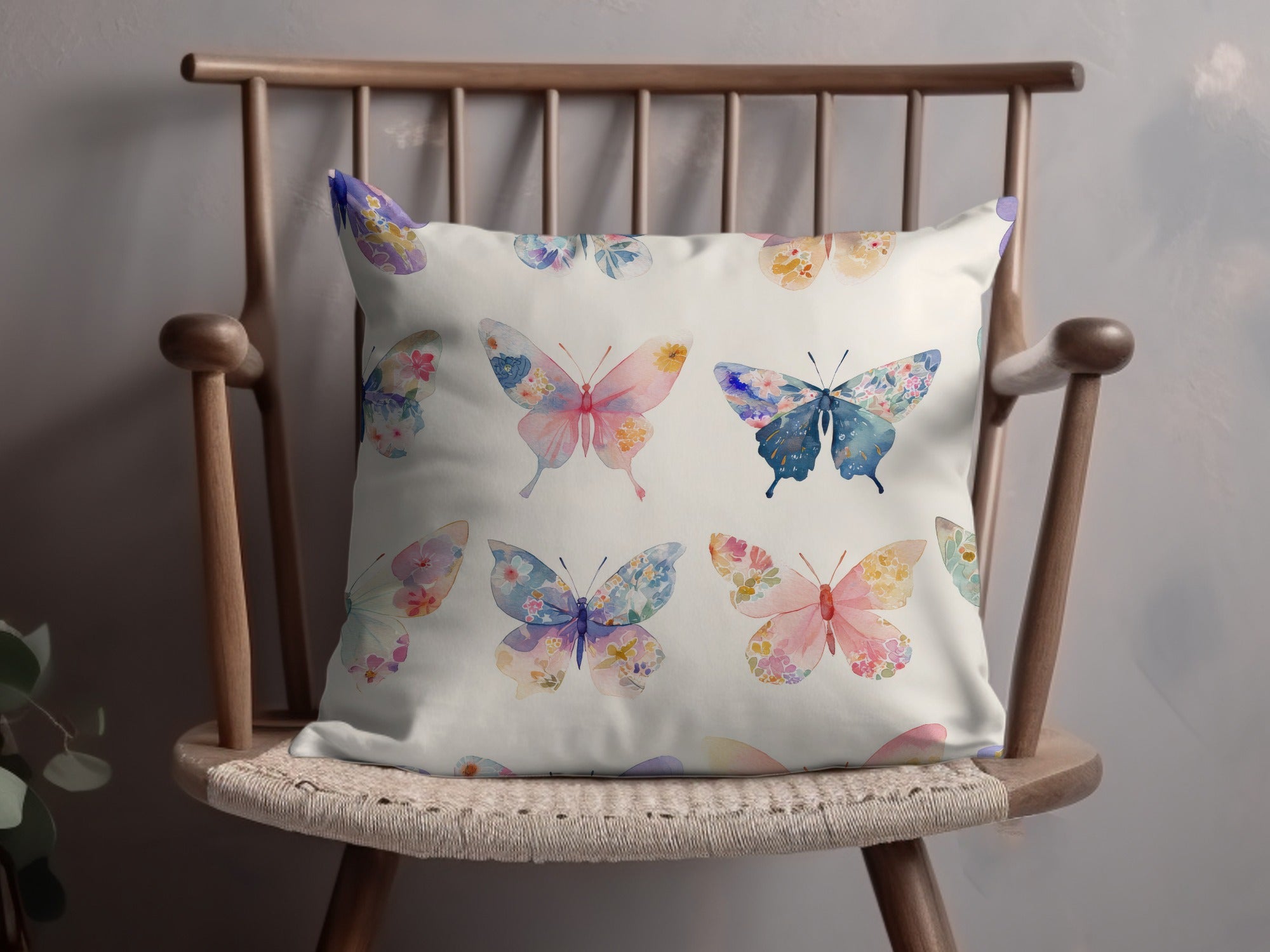 Beautifully Colorful Butterfly Design Cushion Pillow