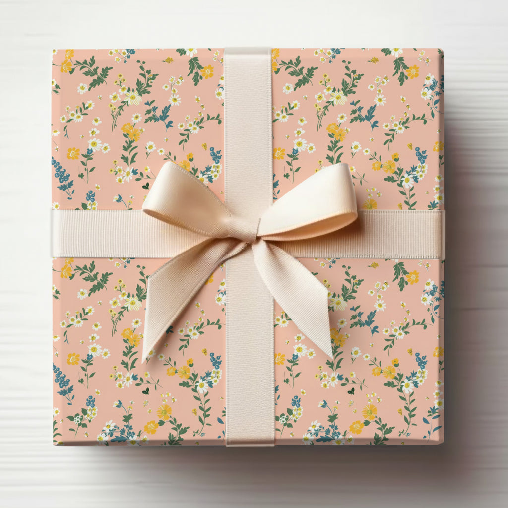 Elegant Floral Gift Box with Bow for Special Occasions