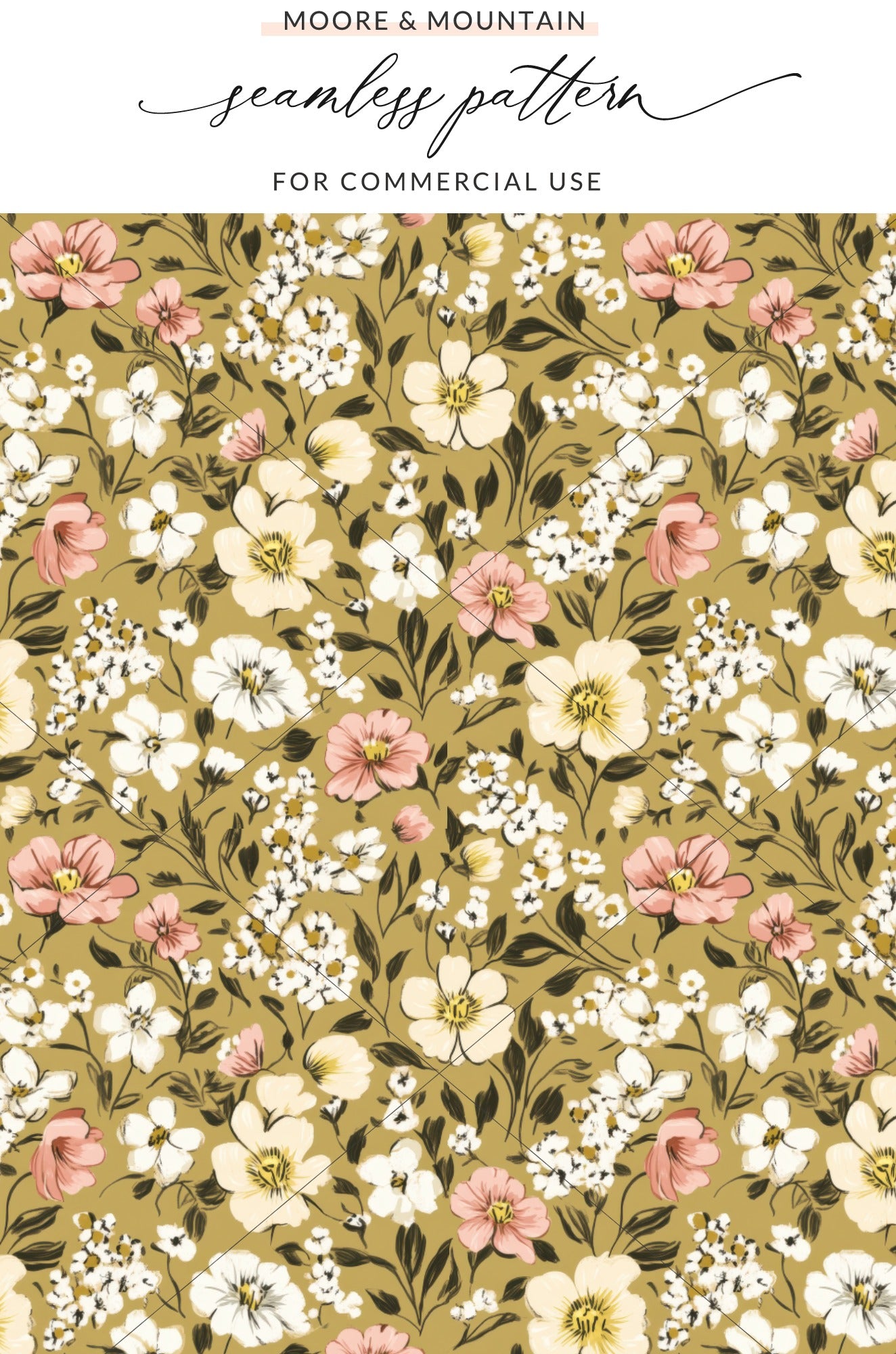 Vintage Floral Seamless Pattern for Commercial Use