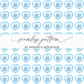 Jesus Loves You Blue Heart Seamless Pattern Product Type
